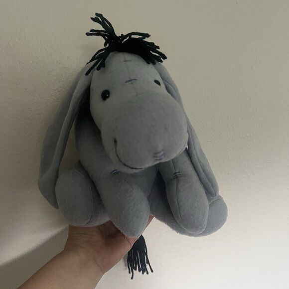 Vintage Eeyore Classic Winnie Pooh Plush The Disney Store Felt Fleece 90s - Picture 1 of 5